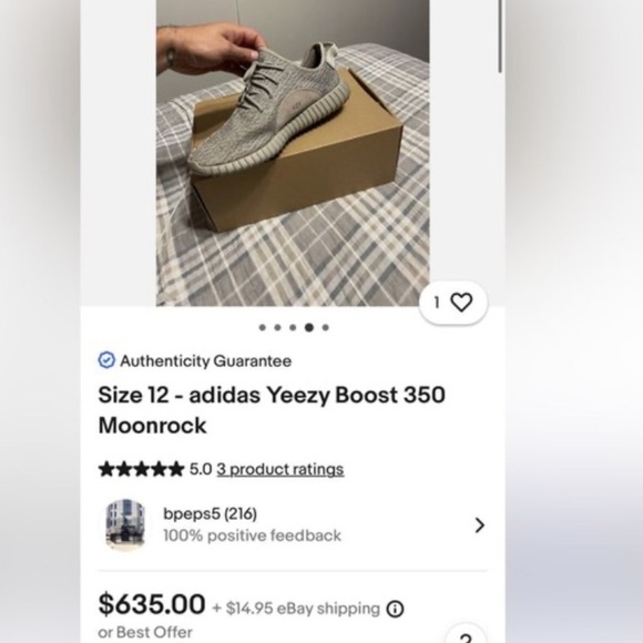 Adidas Yeezys Boost 350 Moonrock NWT NEW OG from 2015 main image 5